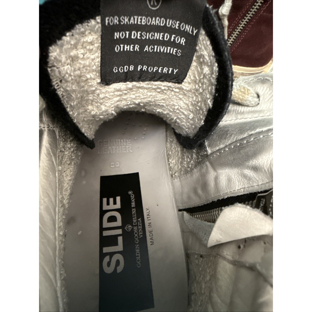 Golden Goose Deluxe Brand GGDB High Top Sneaker Leather Suede Leopard Slides 6 - Picture 5 of 10